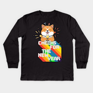 Cheers for the New Year Kids Long Sleeve T-Shirt